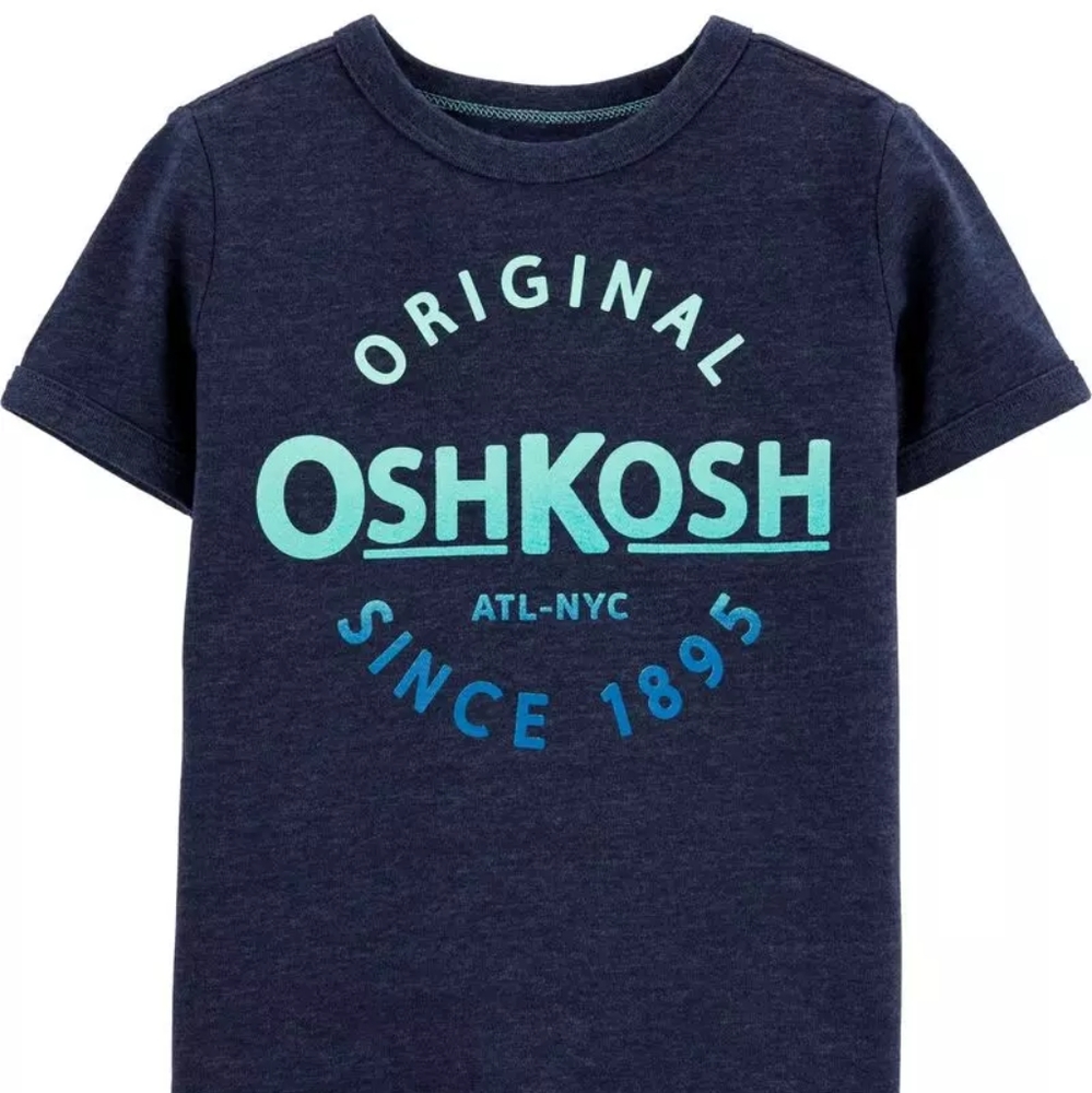 *NEW* Oshkosh Blue Ombre Logo Tee